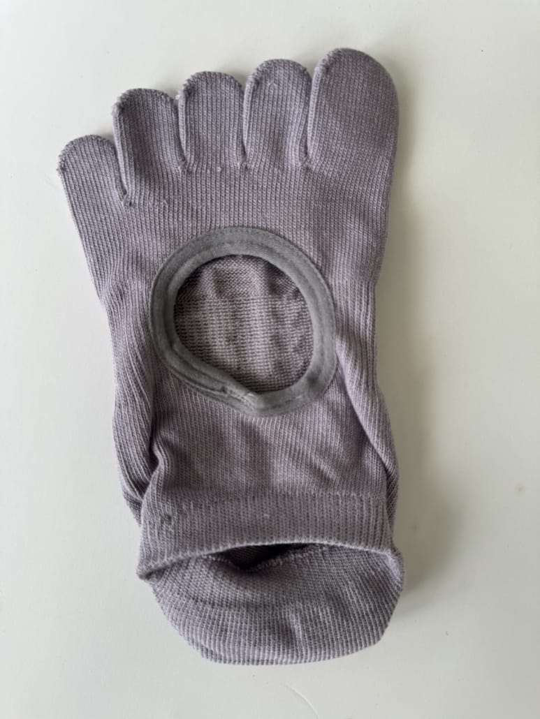 custom No-show-5-toe-socks-purple