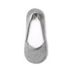 Anti-slip boat sock custom no-show socks men-grey-upper view