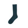 Basic socks private label dress socks women-dark green