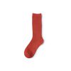 Basic socks private label dress socks women-red
