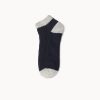 Basic stripe socks custom ankle socks-black white