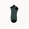 Basic stripe socks custom ankle socks-deep grey