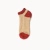 Basic stripe socks custom ankle socks-red