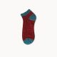 Basic stripe socks custom ankle socks-red wine
