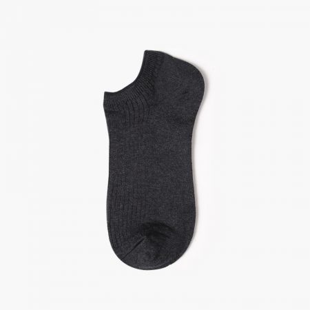 Basic style pure custom ankle socks men-black