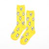 Carton fancy custom knee-high socks unisex-baby winter