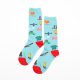 Carton fancy custom knee-high socks unisex-daily travel