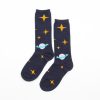 Carton fancy custom knee-high socks unisex-universe