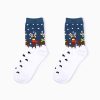 Christmas season custom crew socks snowman-deer-night