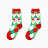 Christmas season custom crew socks snowman-diamond