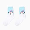 Christmas season custom crew socks snowman-single