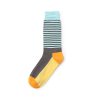 Classical stripe private label dress socks men-yellow