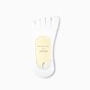 Classical toe socks custom no-show socks unisex-invisible-white anti-slip