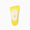 Classical toe socks custom no-show socks unisex-invisible-yellow