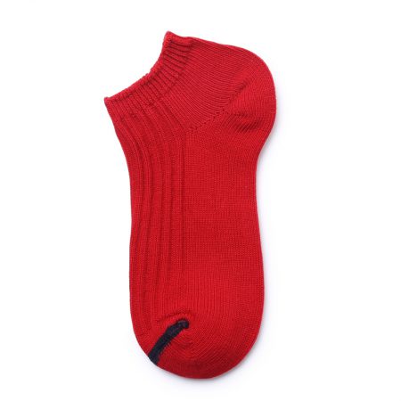 Custom ankle socks solid color socks girls-big red