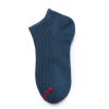 Custom ankle socks solid color socks girls-blue