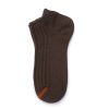 Custom ankle socks solid color socks girls-brown