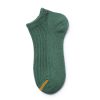 Custom ankle socks solid color socks girls-green