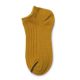 Custom ankle socks solid color socks girls-yellow