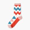 Custom dress socks colorful england style elements-triangles pattern