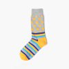 Custom dress socks men england style-yellow