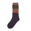Custom knee-high socks women thick yarn knitted-straw red wine