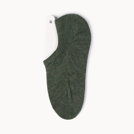 Custom no-show socks basic elegant socks girl-dark green