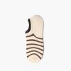 Elegant classical invisible custom no-show socks-brown