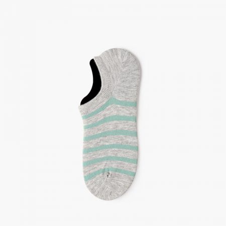 Elegant classical invisible custom no-show socks-green