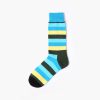 England style colorful custom dress socks classical-blue yellow