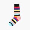 England style colorful custom dress socks classical-red yellow black