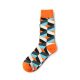Geometry designs private label dress socks men-triangles