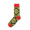 Geometry designs private label dress socks men-yellow