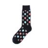 Hot air balloon custom knee-high socks unisex-black