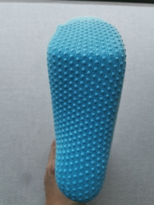 small-dot non-slip silicone Gripping covering sole, heel and toe for maximum friction and support