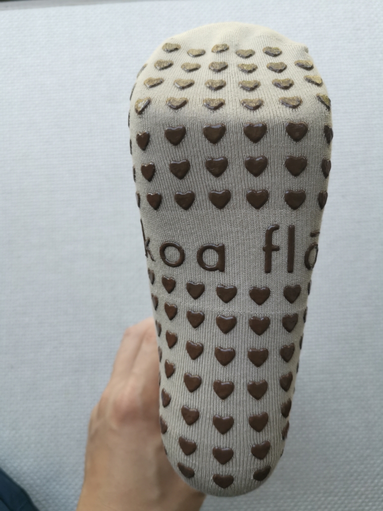 KOA FLO custom grip socks for pilates