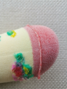 Classic Machine Seam - hard line - may harm your toes in sports activities