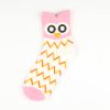 Owl series custom design crew socks cute-pink