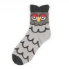 Owl series custom design crew socks cute-sleepy