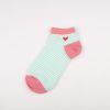 Private label crew socks girls basic socks thick yarn-red
