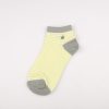 Private label crew socks girls basic socks thick yarn-yellow