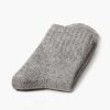 Private label dress socks basic socks rabbit wool-grey