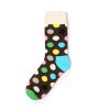 Private label knee-high socks unisex colorful dots-white and blue dots
