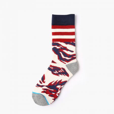 Stripe terry socks private label knee-high basketball socks (6)