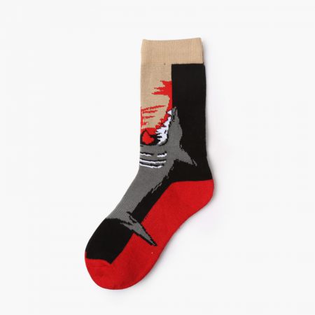 Stripe terry socks private label knee-high basketball socks (7)