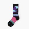 Stripe terry socks private label knee-high basketball socks-reinforced