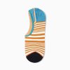 Stripes Invisible private label no-show socks unisex-blue