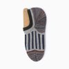 Thick yarn stripe private label no-show socks-grey