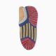 Thick yarn stripe private label no-show socks-yellow red