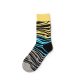 Zebra patterns custom knee-high socks-yellow